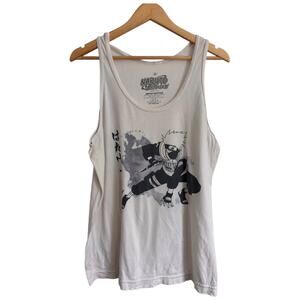 Naruto Shippuden Uzumaki ripple junction white anime tank top M